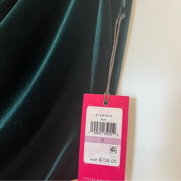 Vince Camuto Green Velvet Dress - Picture 6 of 6